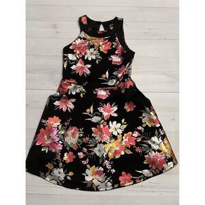 lilt metallic floral dress girls size 8‎